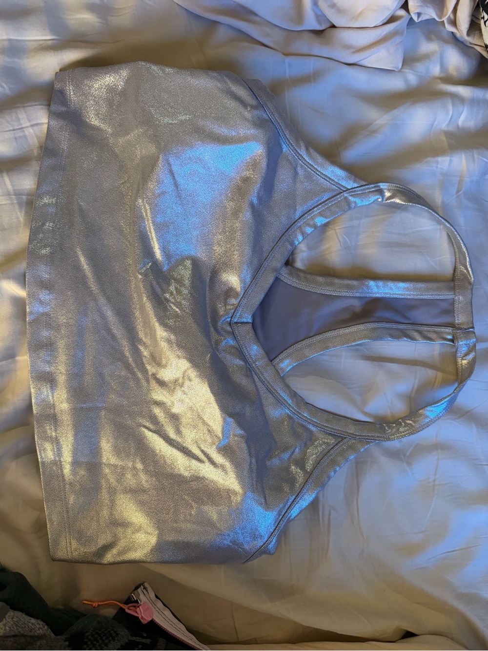 Silver Beyond Yoga Crop Top